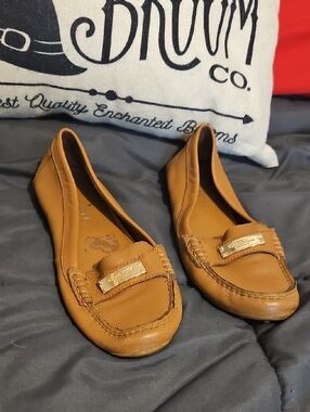 Coach | Shoes | Coach Vintage Blk Leather Loafer Size 5b Made In